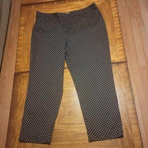 Ellen Tracy Black & Tan Dot Pants